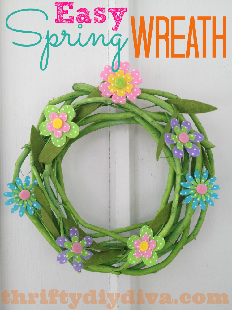 DIY Easy Spring Wreath