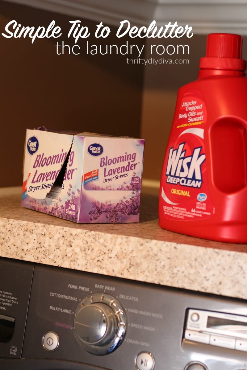 DIY Laundry Detergent Storage Idea