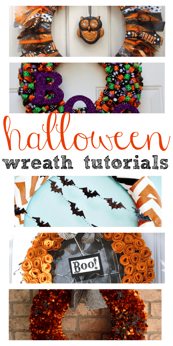 DIY Homemade Halloween Wreaths and Tutorials!