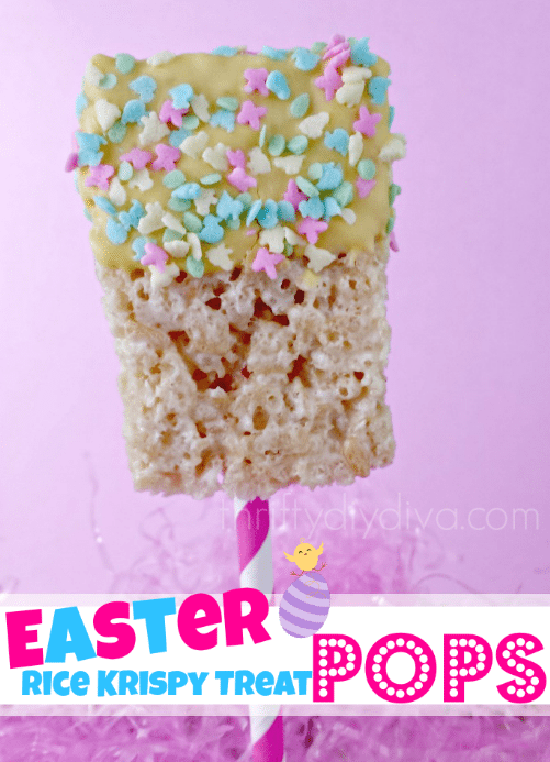 Easter Rice Krispy Treat Pops Recipes