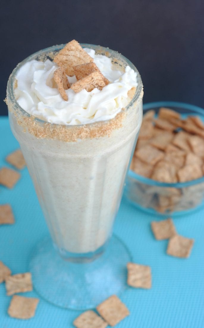 Cinnamon Toast Crunch Cereal Milkshake