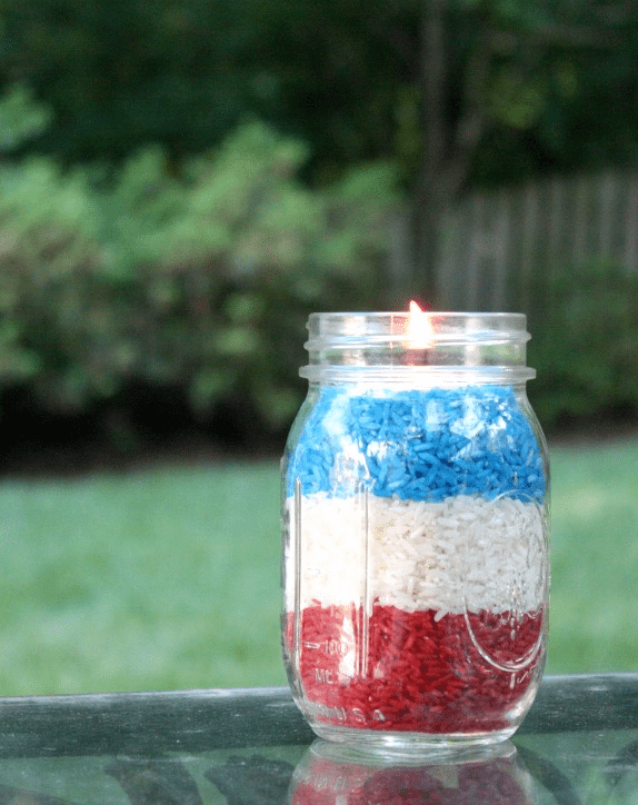 Patriotic Candle Votive Crafts