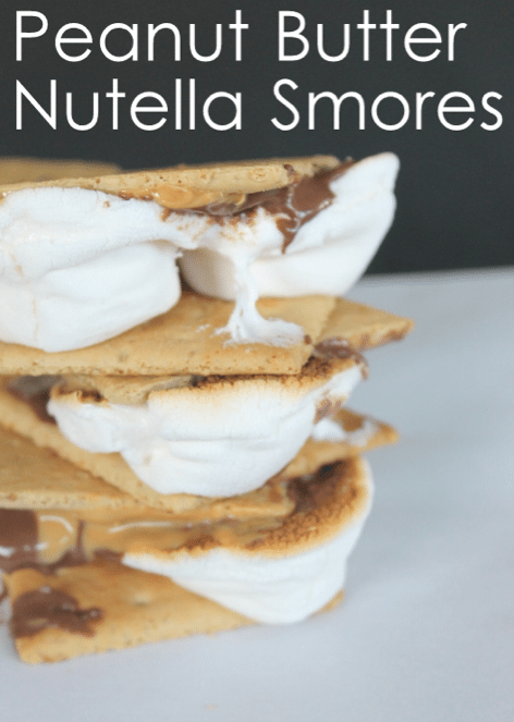 Peanut Butter Nutella S'mores National Smores Day