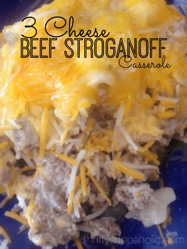 3 Cheese Beef Stroganoff Casserole