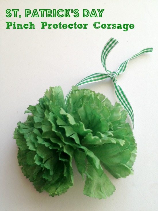 St. Patrick’s Day "Pinch Protector" Corsage
