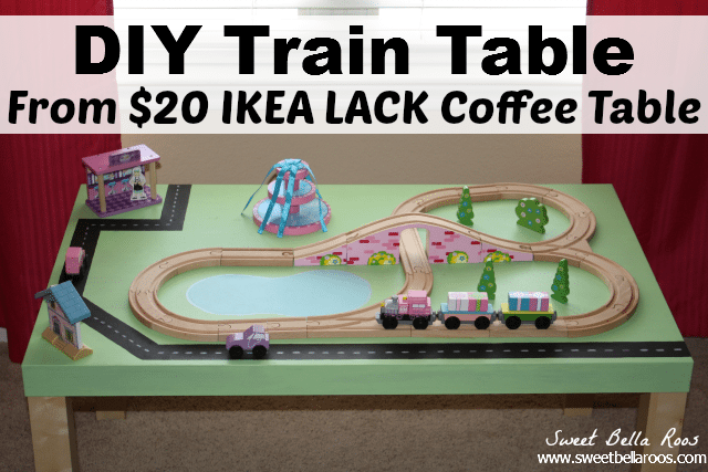 DIY Train Table IKEA Hack