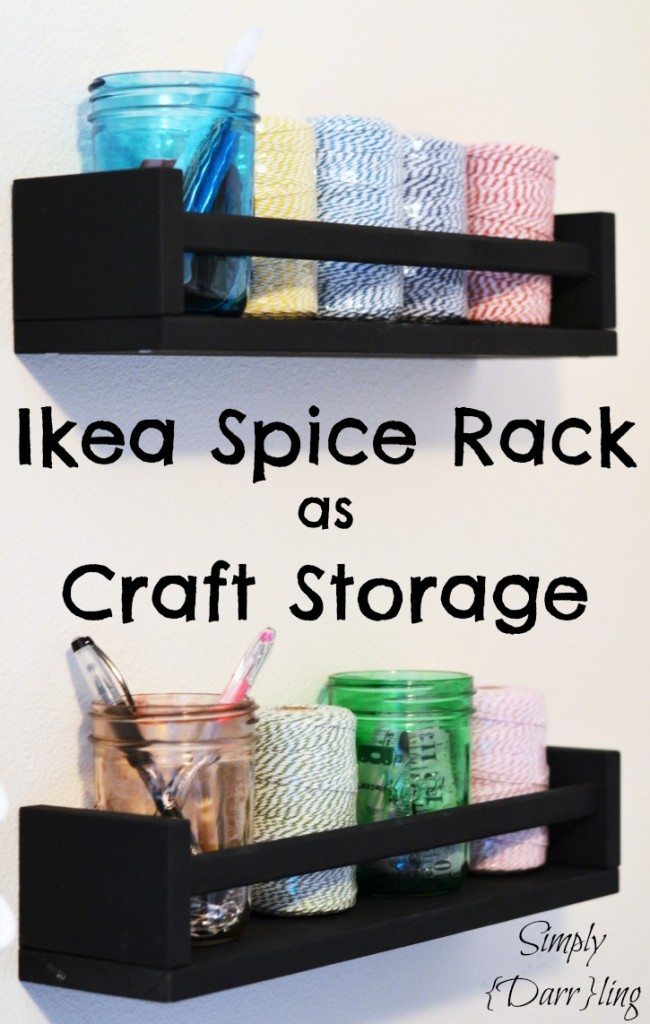 Ikea Spice Rack as Craft Storage Hack