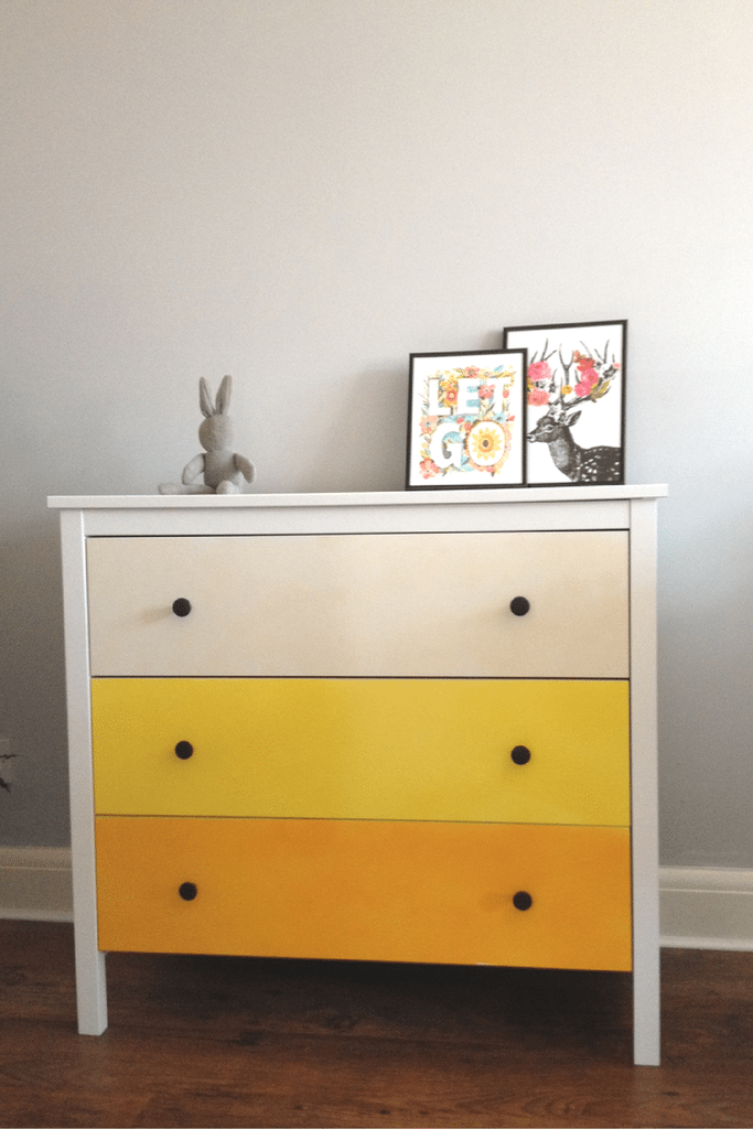 Ombre Chest of Drawers: Koppang Ikea Hack