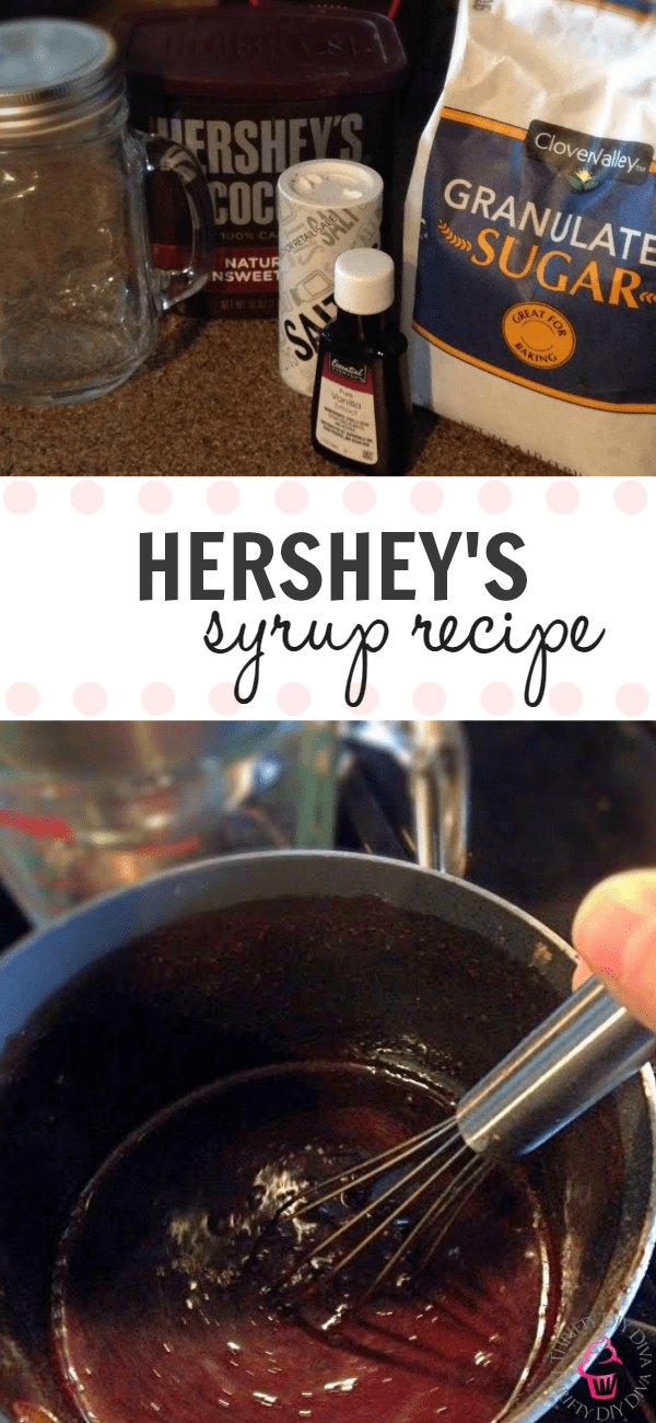 Copycat Homemade Hershey's Chocolate Syrup Recipe Pinterest