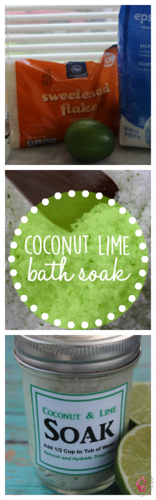 DIY Coconut Lime Bath Soak