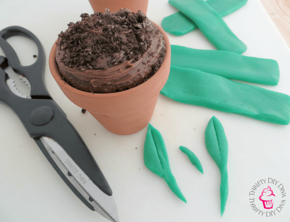 chocolate sprout earth day dirt cupcakes