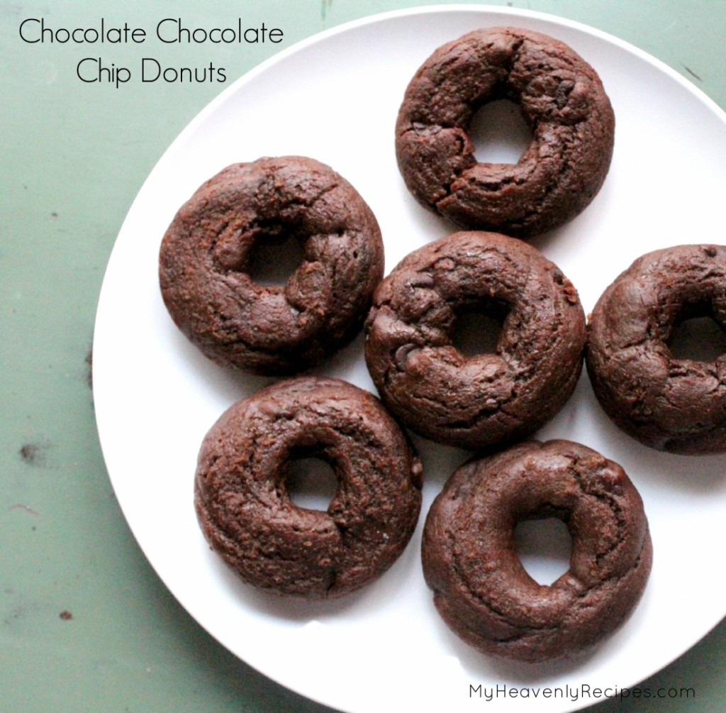 Double Chocolate Chocolate Chip Donuts