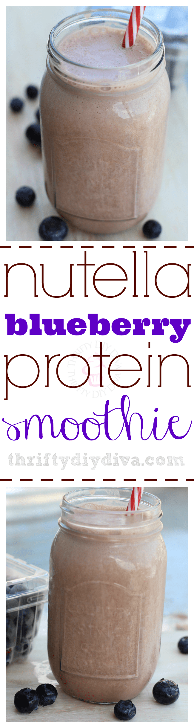 Nutella Blueberry Smoothie recipe