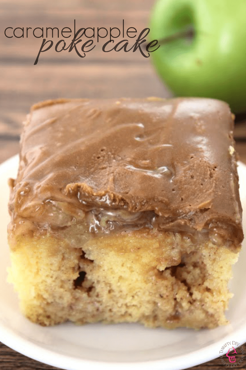 Caramel Apple Poke Cake Recipe H