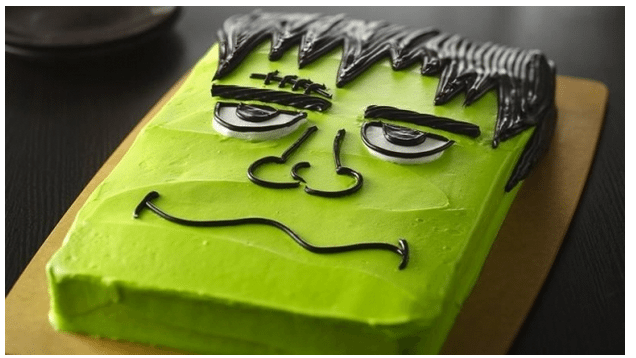 Frankenstein Halloween Monster Cake