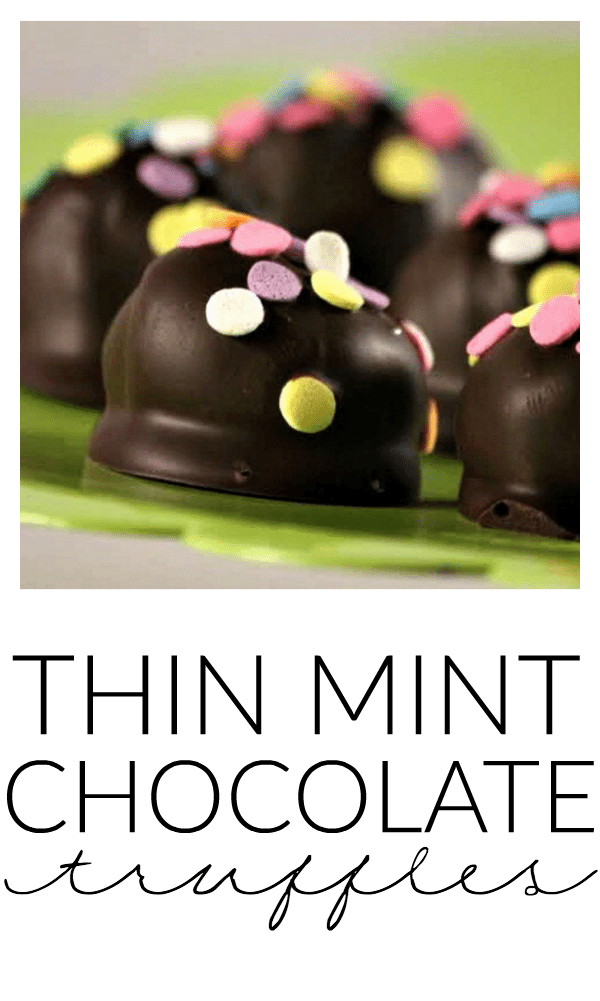 Thin Mint Chocolate Truffles