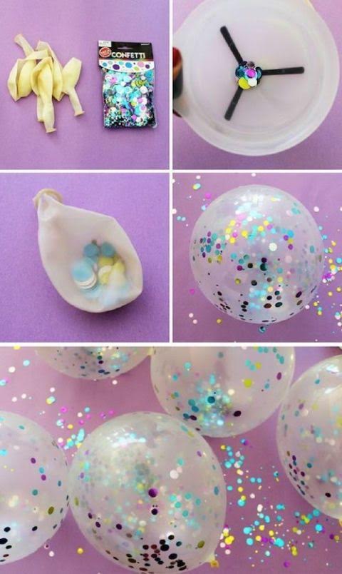 How to make confetti balloons