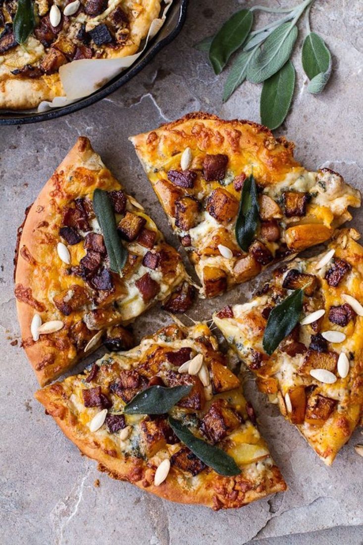 Butternut Squash & Bacon Pizza