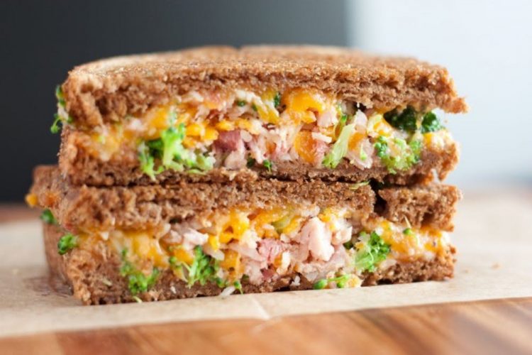 Ham & Broccoli Grilled Cheese